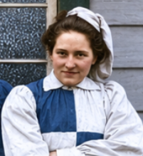 Georgina Brewster — Violet Clarence — colourised