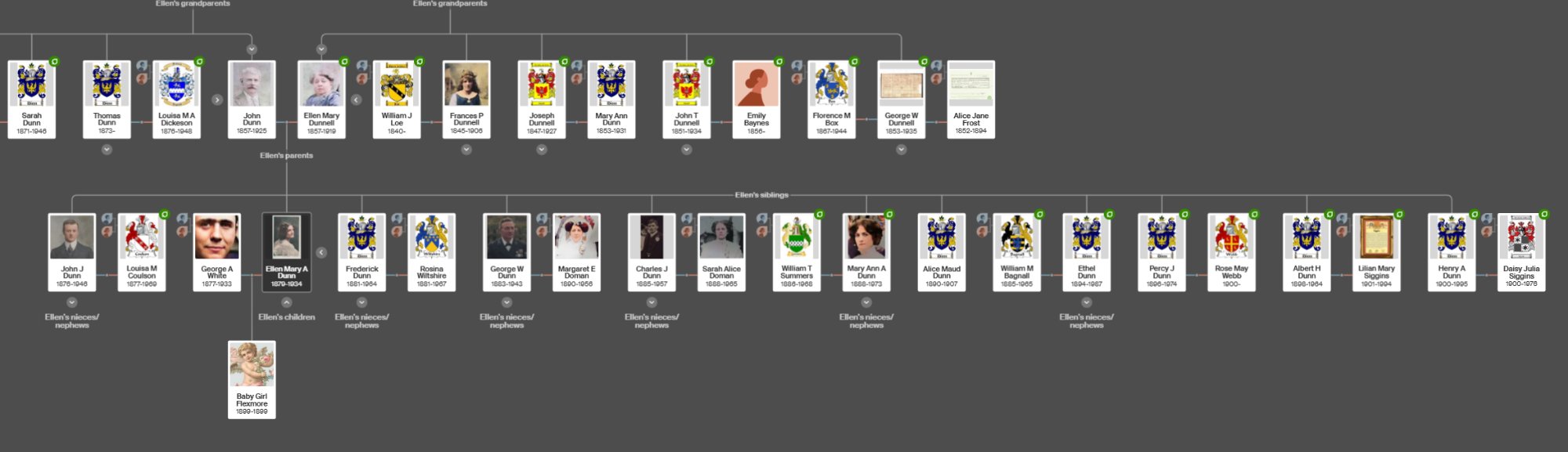 Ellen Mary Ann Dunn Ancestry Family Tree
