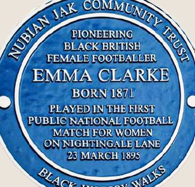 Blue plaque Emma Clarke Crouch End Nightingale Lane
