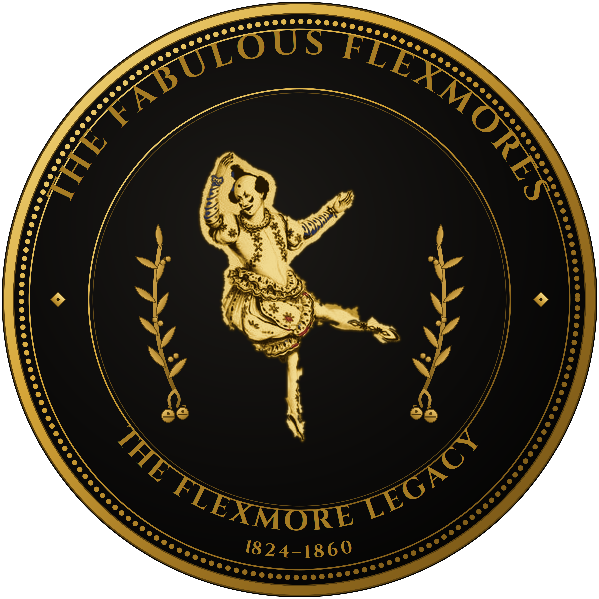 The Fabulous Flexmores — commemorative seal for the Flexmore theatrical legacy